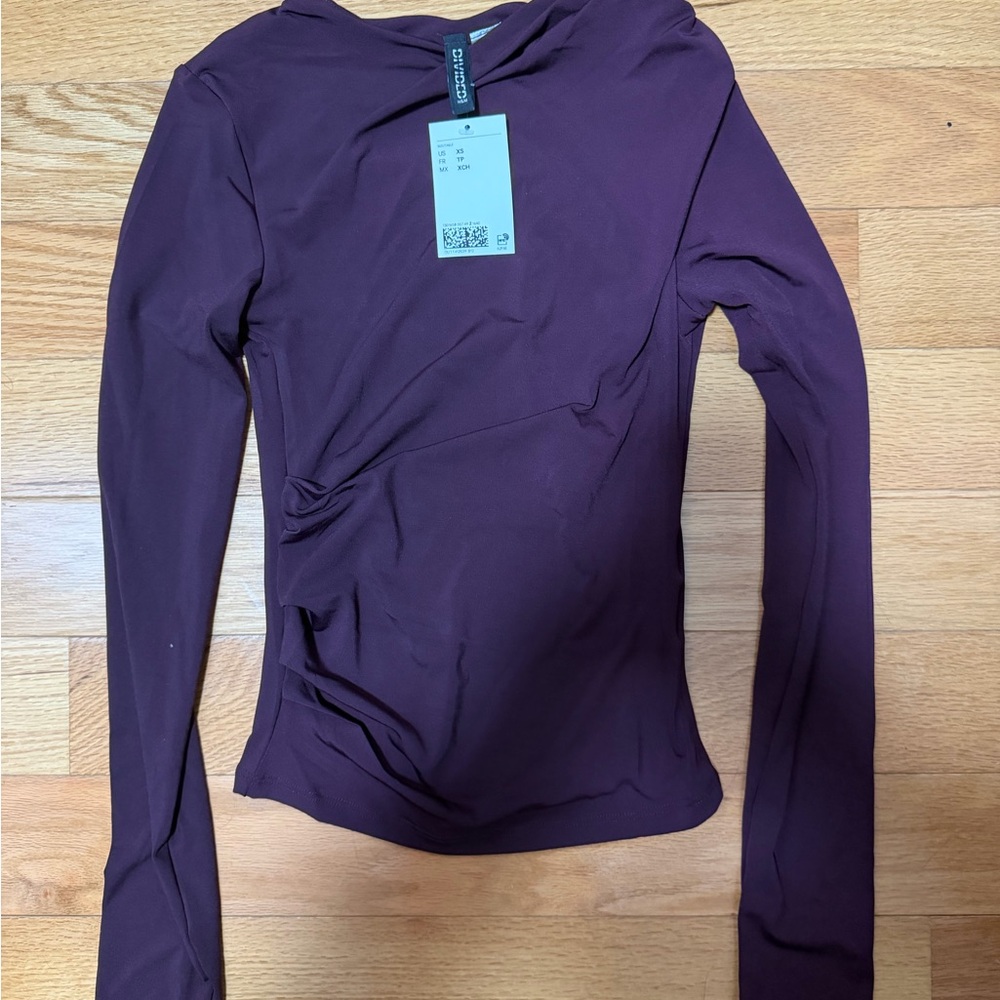 H&M Deep Purple Long Sleeve Top